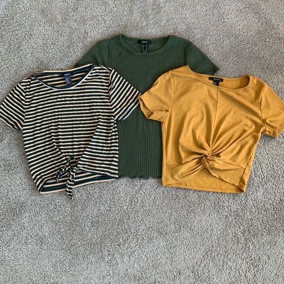 Forever 21 Tops - Bundle of 3 Forever 21 Ribbed Knit Tees M